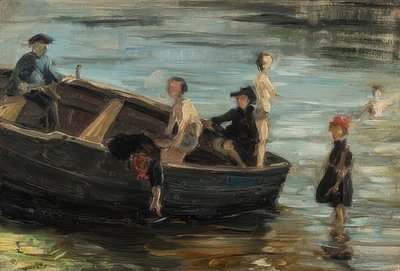 Lapset veneessä. 1903 tekijältä Franz Marc