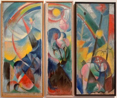Landschaft mit Regenbogen / Landschaft mit Regenbogen (Fabeltier) tekijältä Franz Marc