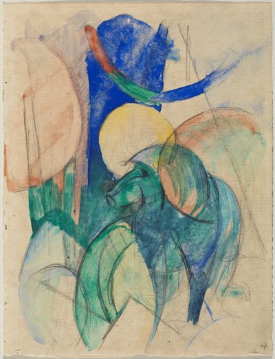 Mandrill tekijältä Franz Marc