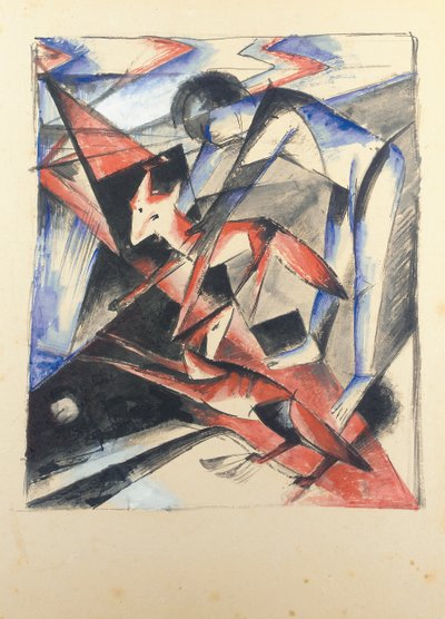 Nooa ja kettu, 1913 tekijältä Franz Marc