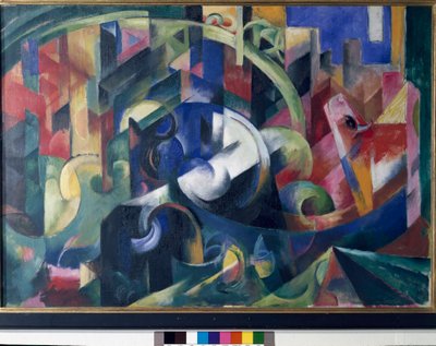 Maalaus härillä tekijältä Franz Marc