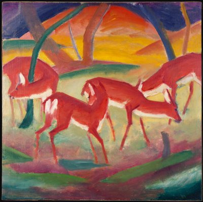 Red Deer 1, 1910 tekijältä Franz Marc
