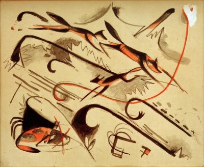 Scherzo (Spielende Füchse) tekijältä Franz Marc