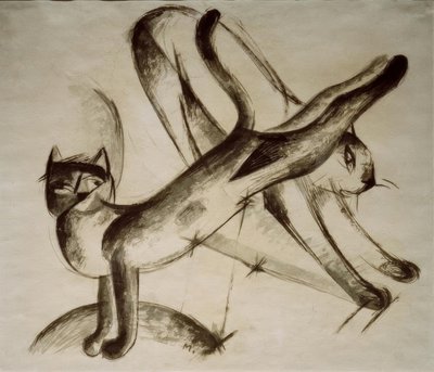 Spielende Katzen tekijältä Franz Marc