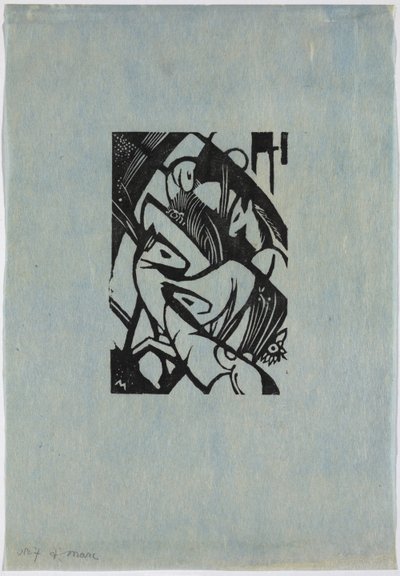Hyppäävät hevoset tekijältä Franz Marc