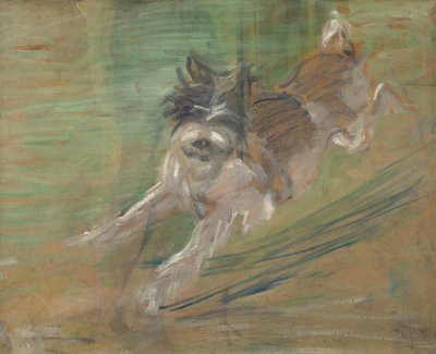 Hyppäävä koira "Schlick" tekijältä Franz Marc