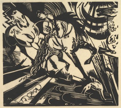 Ratsastuskoulu tekijältä Franz Marc