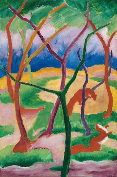 Leikkivät lumikot tekijältä Franz Marc