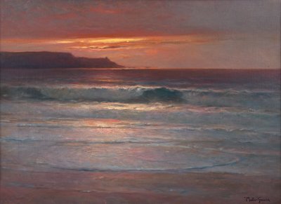 Viimeiset kesäsäteet surffailla, n. 1890-1900 (öljy kankaalle) tekijältä Franz Muller Gossen