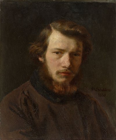 Omakuva 24-vuotiaana, 1858. tekijältä Franz Otto Scholderer