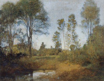 Maisema heinävaunun kanssa tekijältä Franz Rumpler