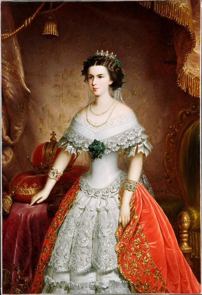 Muotokuva Elisabetista Baijerista, 1856 tekijältä Franz Russ the Elder