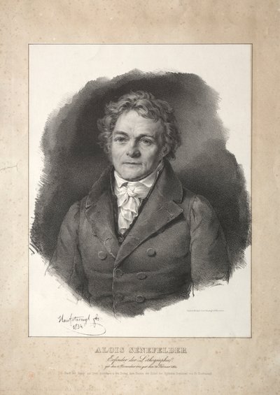 Aloys Senefelder. tekijältä Franz Seraph Hanfstaengl