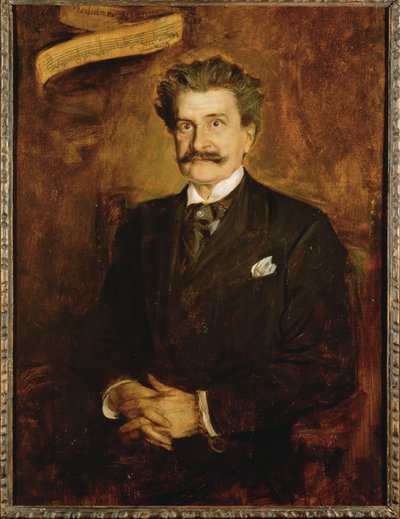 Johann Straussin poika ... (maalaus kankaalle) tekijältä Franz Seraph von Lenbach