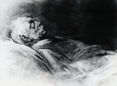 Otto von Bismarck (1815-1898) kuolinvuoteellaan tekijältä Franz Seraph von Lenbach