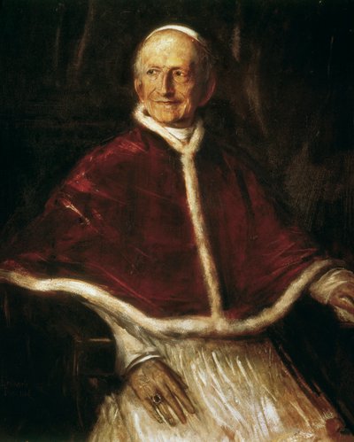 Paavi Leo XIII:n muotokuva tekijältä Franz Seraph von Lenbach