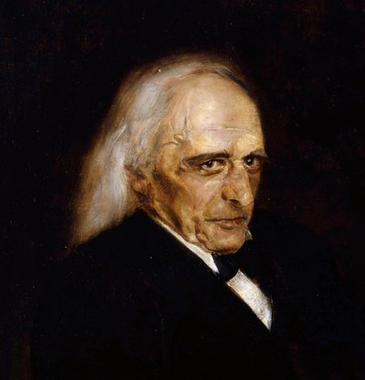 Theodor Mommsen (1817 - 1903), saksalainen historia - Theodor Mommsenin muotokuva (1817-1903) Yksityiskohta Lenbach, Franz, von (1836-1904) tekijältä Franz Seraph von Lenbach