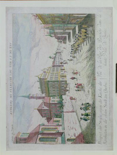 Rue des Recolets, Quebec, kokoelmasta "Collection des Prospects" tekijältä Franz Xaver Habermann