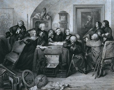 Testamentin avaaminen tekijältä Franz Xaver Stöber