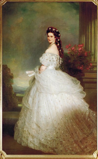 Keisarinna Elisabeth tähtipuvussa (öljy kankaalle) tekijältä Franz Xaver Winterhalter