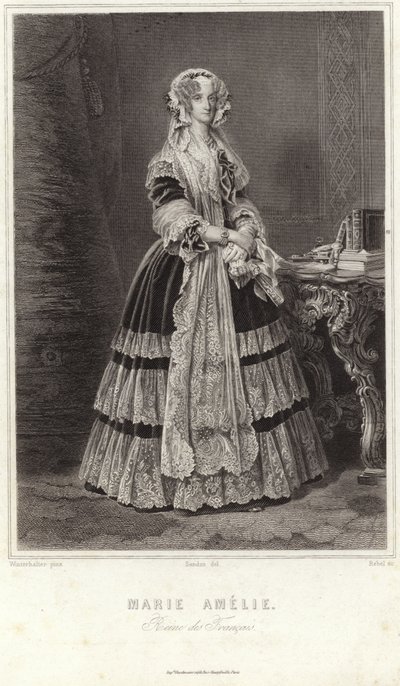 Maria Amalia Napolista ja Sisiliasta tekijältä Franz Xaver Winterhalter