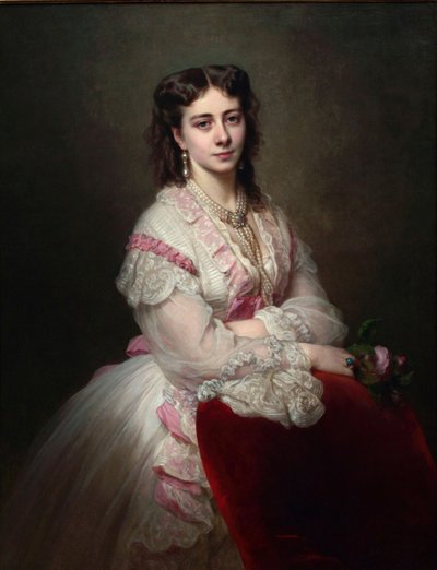 Kreivitär Maria Branickan muotokuva 1843-1918, geb. Prinsessa Sapieha, 1865 tekijältä Franz Xaver Winterhalter