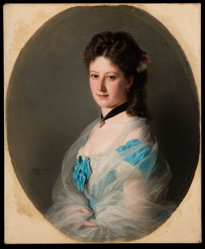 Olga von Gruneliuksen muotokuva tekijältä Franz Xaver Winterhalter