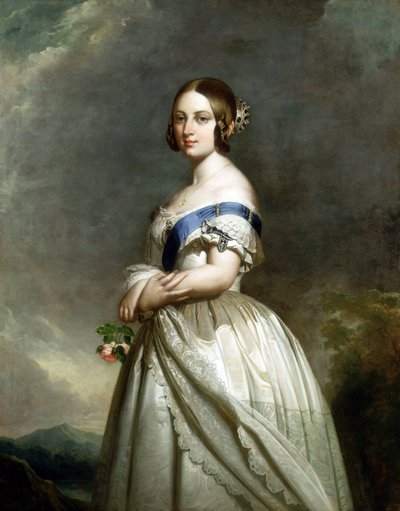 Kuningatar Victorian muotokuva tekijältä Franz Xaver Winterhalter