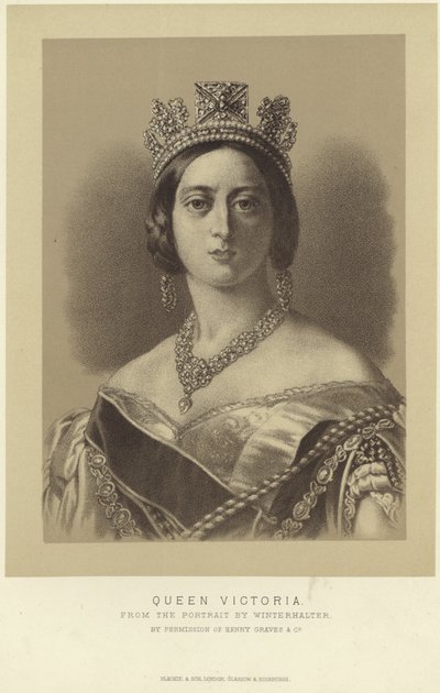 Kuningatar Victorian muotokuva tekijältä Franz Xaver Winterhalter