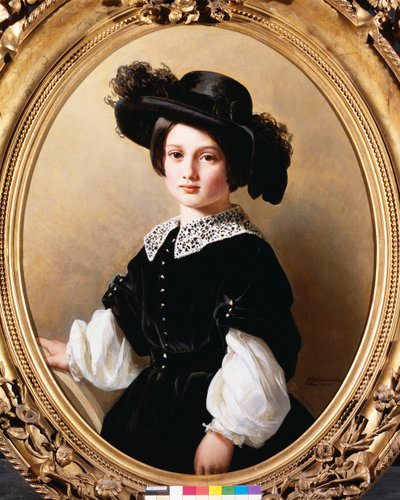 Nuoren tytön muotokuva, 1850 tekijältä Franz Xaver Winterhalter