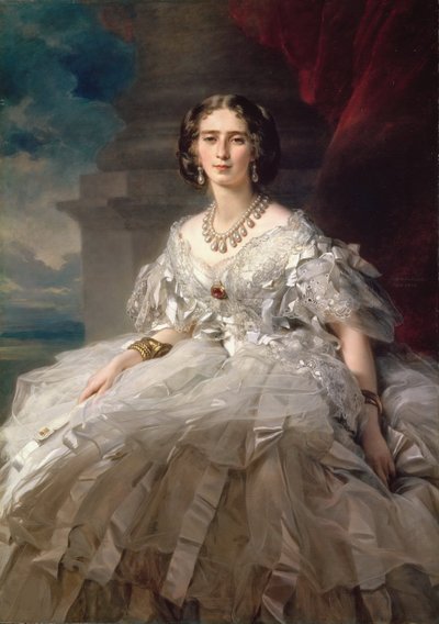 Prinsessa Tatiana Youssoupov (Ioussoupov, Youssoupoff) - Prinsessa Tatiana Yusupovan (1828-1879) muotokuva, kirjoittanut Winterhalter, Franz Xavier (1805-1873). Öljy kankaalle, c. 1858. Mitat : 148x104 cm. Valtion Eremitaaši, Pietari tekijältä Franz Xaver Winterhalter