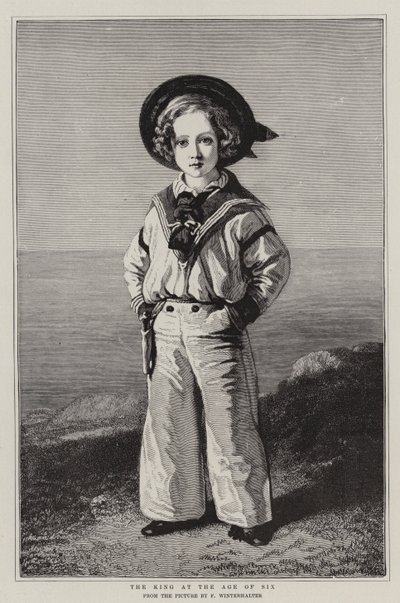 Kuningas kuusivuotiaana tekijältä Franz Xaver Winterhalter