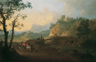 italialainen maisema tekijältä Franz de Paula Ferg