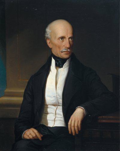 Itävallan arkkiherttua Johnin (1782-1859) muotokuva, Russ, Franz, vanhempi (1817-1892). Öljy kankaalle tekijältä Franz the Elder Russ