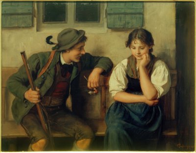 Vaikea kysymys tekijältä Franz von Defregger