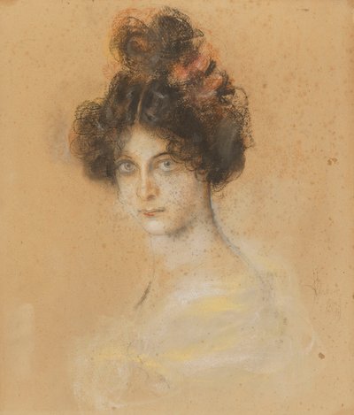 Franz von Lenbach - Muotokuva australialaisesta kankaanitanssija Saharetista, 1899. tekijältä Franz von Lenbach