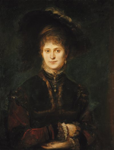 Magdalena Plach (?) tekijältä Franz von Lenbach