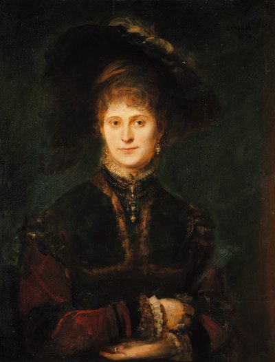 Magdalena Plach (?) tekijältä Franz von Lenbach