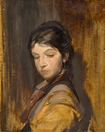 Franz von Lenbachin maalaus ”Tuntematon tyttö”, Wilhelm Busch tekijältä Franz von Lenbach