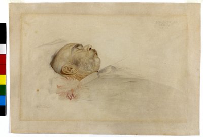 Keisari Franz Joseph I kuolinvuoteella tekijältä Franz von Matsch