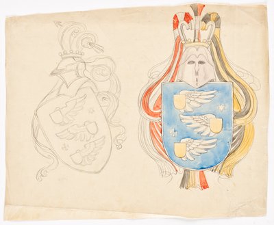 Suunnittelu perheen harjalle tekijältä Franz von Matsch