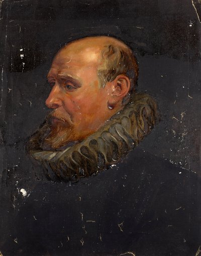 Muotokuva herrasmiehestä, jolla on röyhelö tekijältä Franz von Matsch