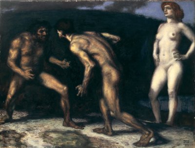 Taistelu naisesta tekijältä Franz von Stuck