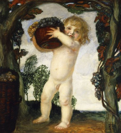 poika viinirypäleillä; Poika viinirypäleillä, 1903 tekijältä Franz von Stuck