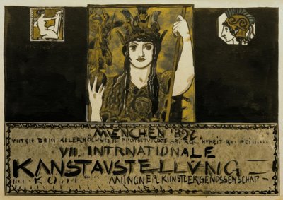 F. v. Stuck, Plakatentwurf 1897 tekijältä Franz von Stuck