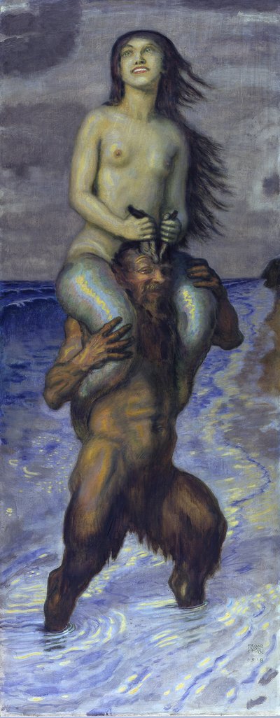 Fauni ja merenneito tekijältä Franz von Stuck