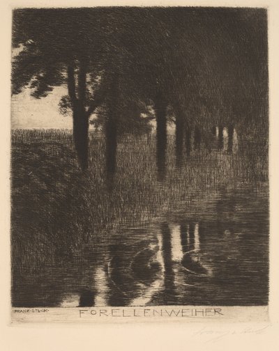 Taimen lampi tekijältä Franz von Stuck