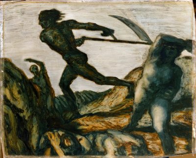 Franz von Stuck, Der Schnitter / Gemälde, um 1923 tekijältä Franz von Stuck