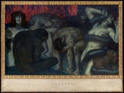Inferno. 1908 tekijältä Franz von Stuck