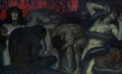 Inferno, 1908. tekijältä Franz von Stuck